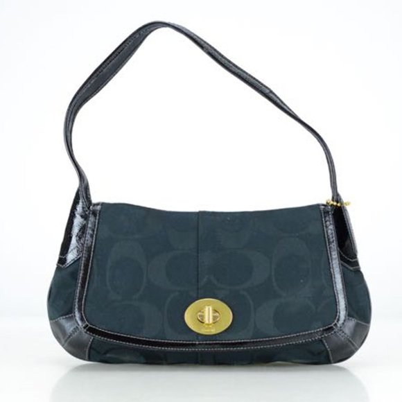 Coach Signature Classic Flap Hobo Bag - Picture 1 of 6